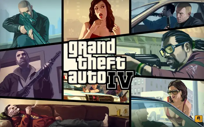 تحميل لعبة جاتا جراند ثفت أوتو 4 GTA 4 IV مهكرة 2025 للأندرويد APK مجاناً