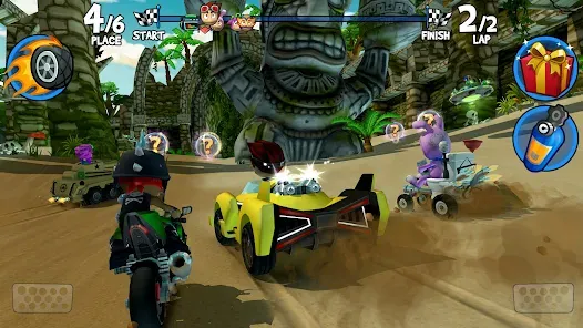 تنزيل لعبة BB Racing 2 مهكرة 2025 أخر إصدار APK مجاناً ترايد مود