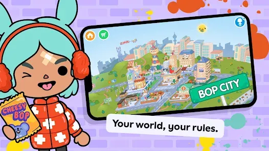 تحميل لعبة Toca Life World مهكرة أخر إصدار APK مجاناً 2025 ترايد مود