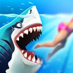 تحميل لعبة القرش Hungry Shark World مهكرة 2025 مجاناً ترايد مود