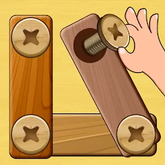 تحميل لعبة Wood Nuts & Bolts Puzzle مهكرة 2025 للأندرويد مجانًا