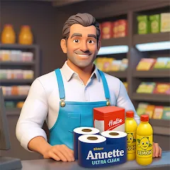 تحميل لعبة Supermarket Tycoon 3D مهكرة 2025 للأندرويد APK