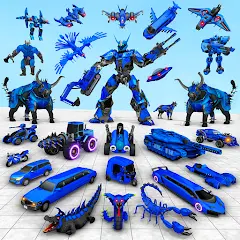 تحميل لعبة Bull Robot Car Transforming مهكرة 2027 للأندرويد APK مجاناً