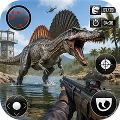 تحميل لعبة Real Dino Hunting Gun Games مهكرة 2027 للأندرويد APK مجاناً