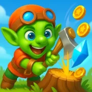 تحميل لعبة Goblins Wood: Ide Lumber Sim مهكرة 2027 للأندرويد APK مجاناً
