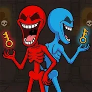 تحميل لعبة Red and Blue Stickman 2 مهكرة 2027 للأندرويد APK مجاناً