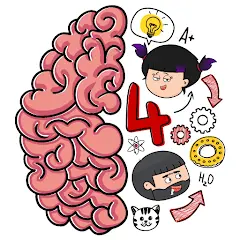تحميل لعبة Brain Test 4: Tricky Friends مهكرة 2027 للأندرويد APK مجاناً