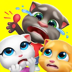 تحميل لعبة My Talking Tom Friends مهكرة 2027 للأندرويد APK مجاناً