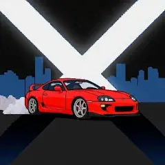 تحميل لعبة Pixel X Racer مهكرة 2027 للأندرويد APK مجاناً