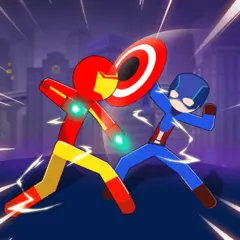 تحميل لعبة Super Stickman Heroes Fight مهكرة 2027 للأندرويد APK مجاناً
