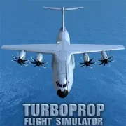 تحميل لعبة Turboprop Flight Simulator 3D مهكرة 2027 للأندرويد APK مجاناً